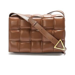 Tiffany & Fred Paris Puffy Leather Messenger Bag.